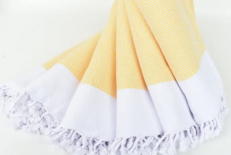 Bridesmaid Gift, House Warming Gift, Sand-resistant Turkish towel for travel, Embroidered Towel, Beach Towel Bulk, 70x40 Cotton Chevron Towel - 4