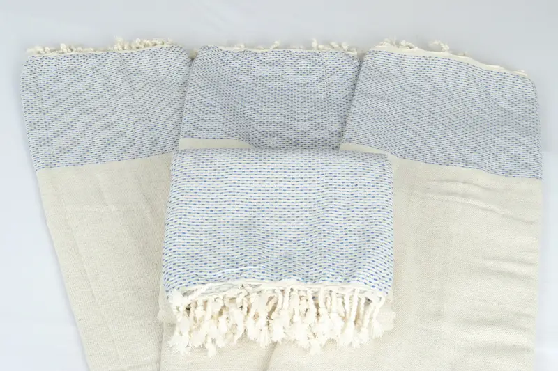 Bridal Shower Gift, Decorative Blanket, Beach Theme Bachelorette Party, Bridesmaid Gifts, 96x96 Cotton Polka Dot Towel, Organic Throw, Couch Blanket - 5