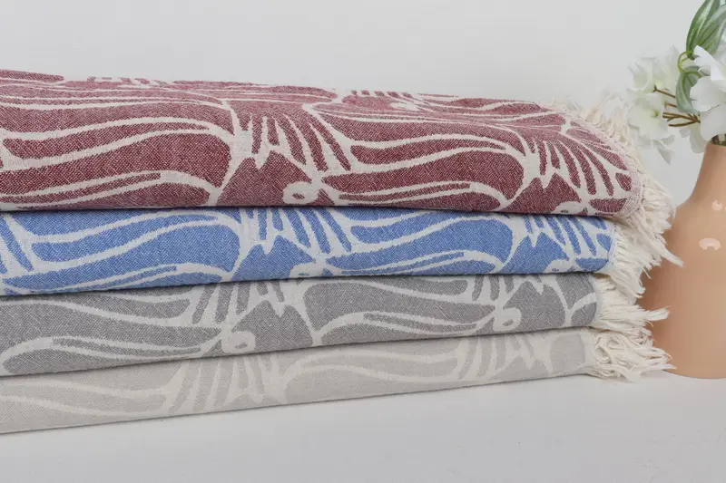 Employee Gifts, Beach Towel Bulk, Bachelorette Party Gifts, Custom Beach Towel, 70x36 Cotton Fish Design Towel, Turkish towel, Oversized Beach Towel - 2