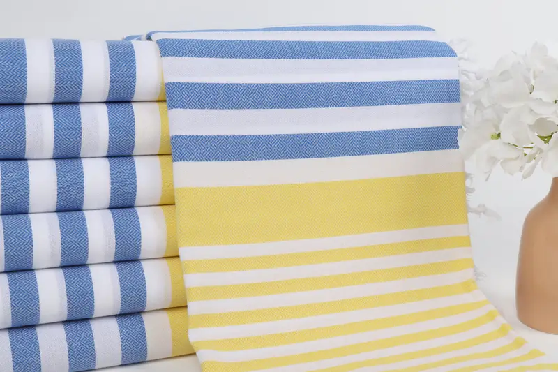 Personalized Turkish Towel, Grandma Gift, Quick-dry towel, Yoga Towel, Bachelorette Party Gifts Bridesmaids, Spa Towel, 68x36 Cotton Striped Towel - 2