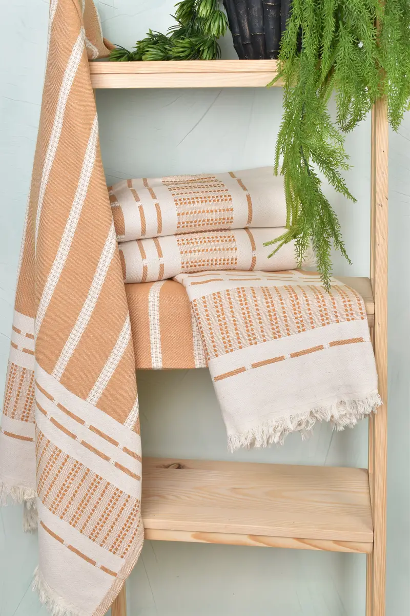 Turkish bath towel for spa, Bridal Shower Gift, Personalized Wedding Gift, 68x36 Cotton Striped Towel, Personalized Beach Towel, Gift For Mom - 6
