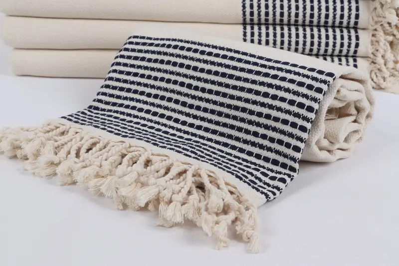 Valentines Day Gift For Him, Absorbent towel, 70x36 Cotton Striped Towel, Bachelor Towel, Custom Wedding Gift, Large Turkish Towel, Kids Beach Towel - 4