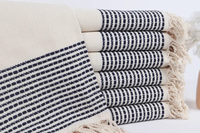 Valentines Day Gift For Him, Absorbent towel, 70x36 Cotton Striped Towel, Bachelor Towel, Custom Wedding Gift, Large Turkish Towel, Kids Beach Towel - 1