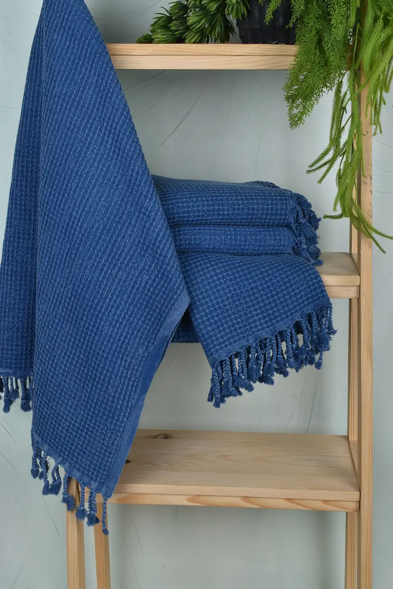 68x36 Cotton Waffle Towel, Gift For Boyfriend, Peshtemal Towel, Absorbent Turkish towel, Monogram Turkish Towel, Sand-free towel, Cute Beach Towel - 6