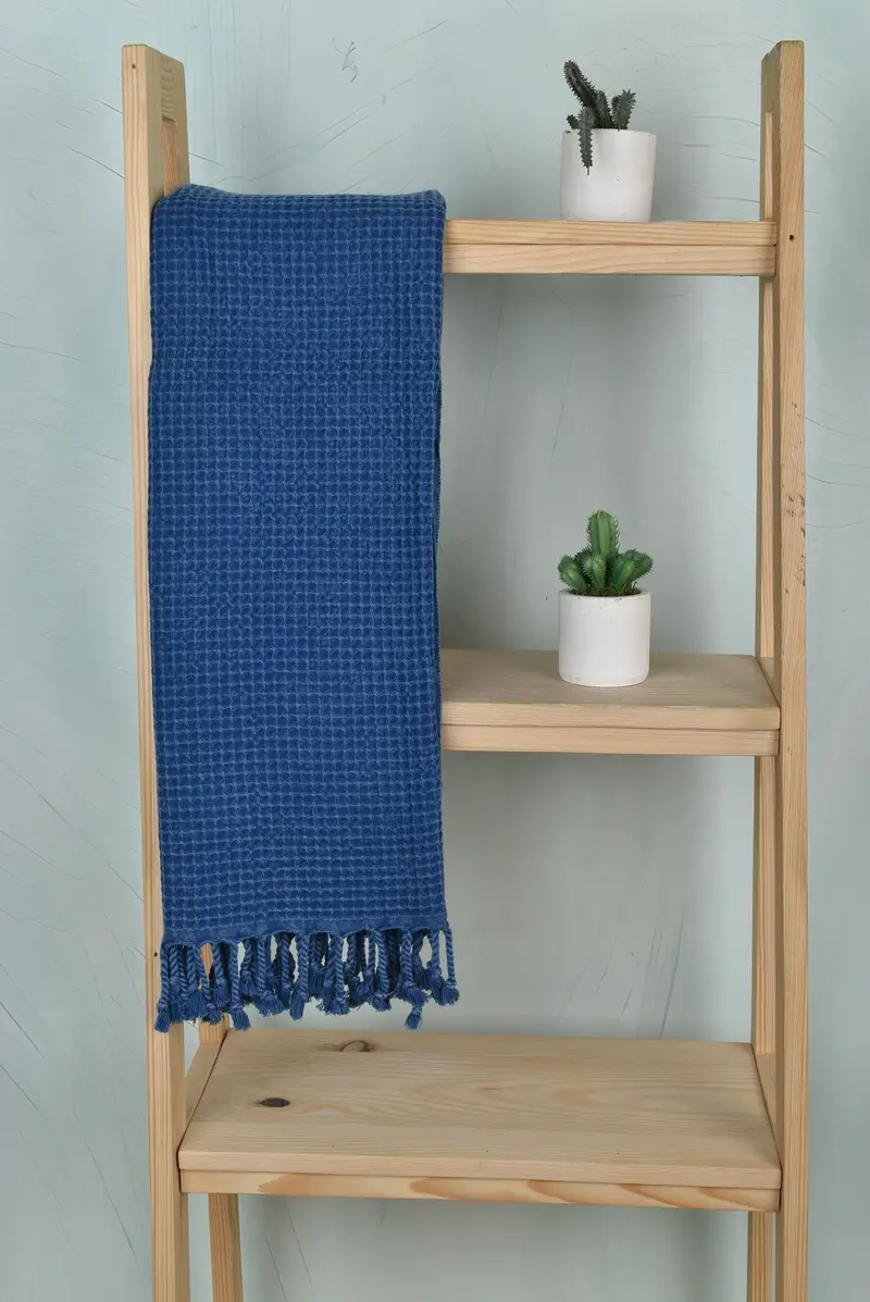 68x36 Cotton Waffle Towel, Gift For Boyfriend, Peshtemal Towel, Absorbent Turkish towel, Monogram Turkish Towel, Sand-free towel, Cute Beach Towel - 8