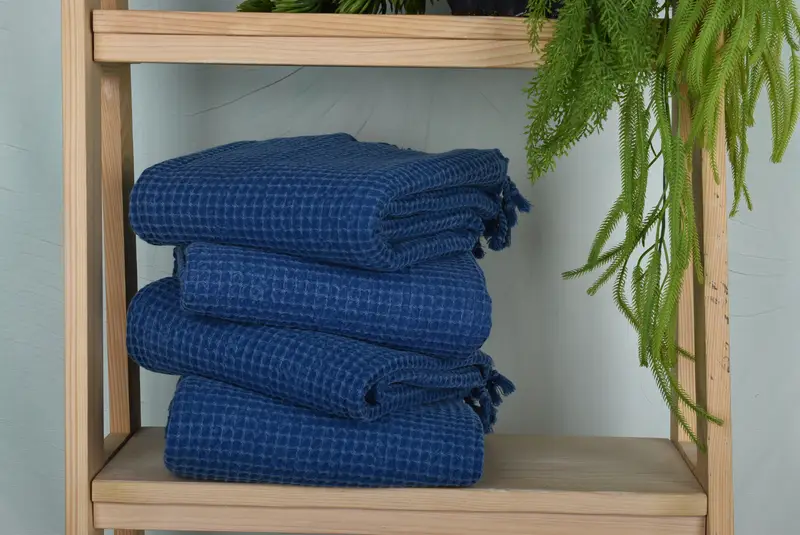 68x36 Cotton Waffle Towel, Gift For Boyfriend, Peshtemal Towel, Absorbent Turkish towel, Monogram Turkish Towel, Sand-free towel, Cute Beach Towel - 7