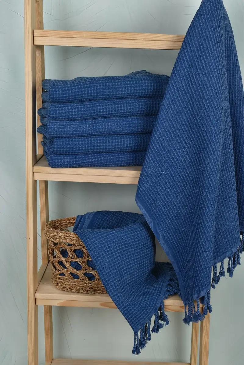 68x36 Cotton Waffle Towel, Gift For Boyfriend, Peshtemal Towel, Absorbent Turkish towel, Monogram Turkish Towel, Sand-free towel, Cute Beach Towel - 3