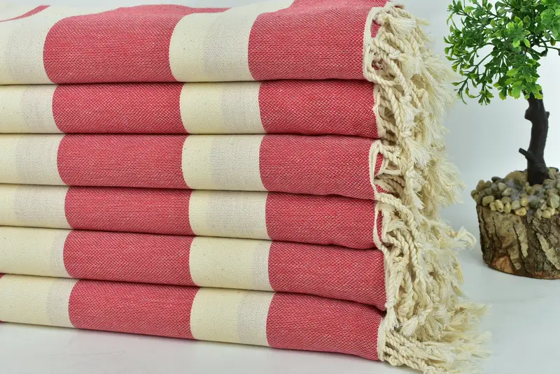 70x40 Cotton Striped Towel, Hammam towel, Merry Christmas Gifts, Bridal Shower Gift, Best Friend Gift, Oversized Beach Towel, Peshtemal Towel USA - 3
