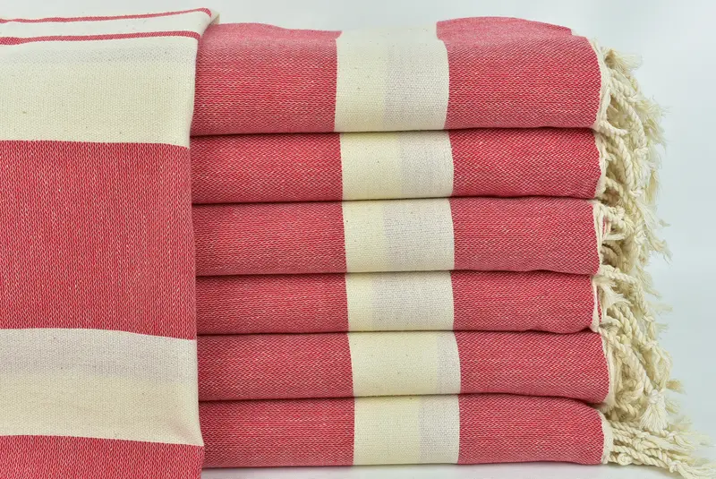 70x40 Cotton Striped Towel, Hammam towel, Merry Christmas Gifts, Bridal Shower Gift, Best Friend Gift, Oversized Beach Towel, Peshtemal Towel USA - 1