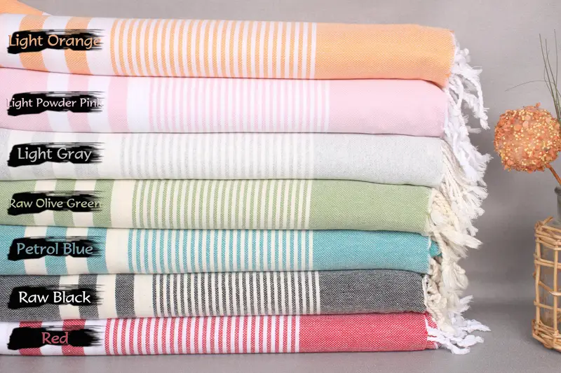 70x40 Cotton Striped Towel, Turkish Towel USA, Monogram Beach Towel, Wedding Day Gift For Bride, Girl Trip Party Favor, Beach Towel Bulk - 1