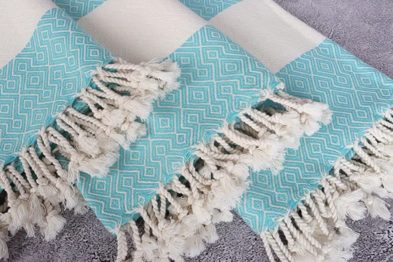 Best Friend Gift, Gift For Best Friend, 68x38 Cotton Diamond Towel, Fringed Turkish peshtemal beach towel USA, Personalized Gift, Personalized Gifts - 5