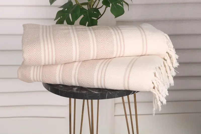Custom Hand Towel, 40x18 Cotton Diamond Towel, Bathroom Towels, Personalized Turkish Towel, Custom Turkish Towel, Personalized Kitchen Towel - 3