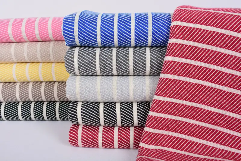 Organic Cotton Towel, Bachelor Bachelorette Party Favors, Bridal Shower Favors, Monogram Beach Towel, 70x40 Bamboo Striped Towel, Gift For Coworker