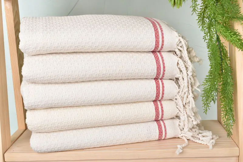 Gift Boxes Towel, 68x36 Cotton Striped Towel, Peshtemal Towel, Personalized Home Gift Wedding, Thin towel, Turkish Towel Set, Bridal Shower Gift - 2