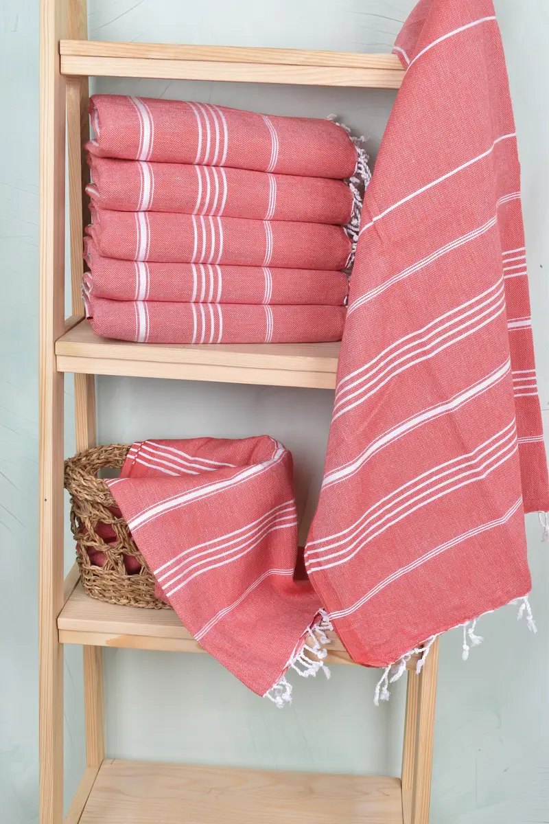 70x40 Cotton Striped Towel, Customized Towels, Wedding Favors, Turkish beach towel with fringe, Bridesmaid Towel, Custom Towel, Turkish hand towel - 3