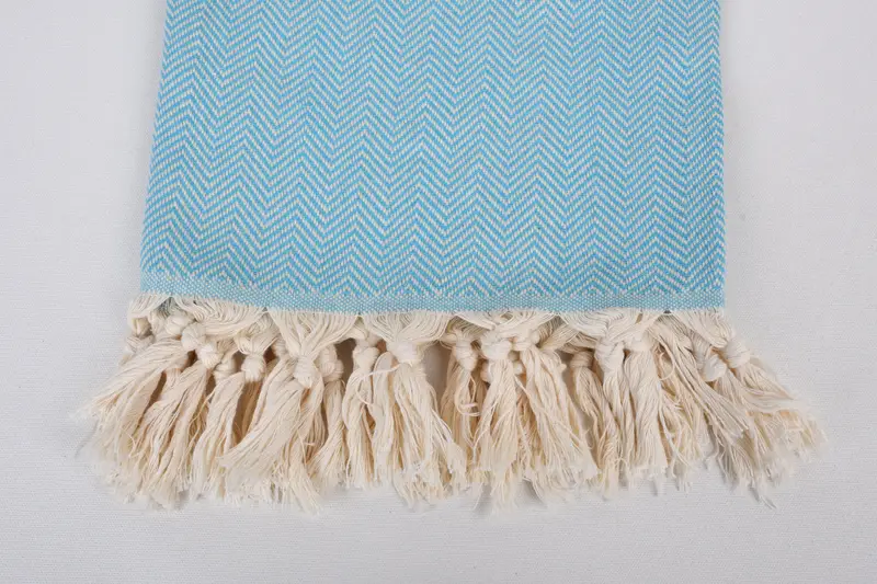 Peshtemal beach towel with unique design, Custom Wedding Gifts, Bridesmaid Gift, 70x40 Cotton Herringbone Towel, Gift For Bride, Embroidered Towel - 3