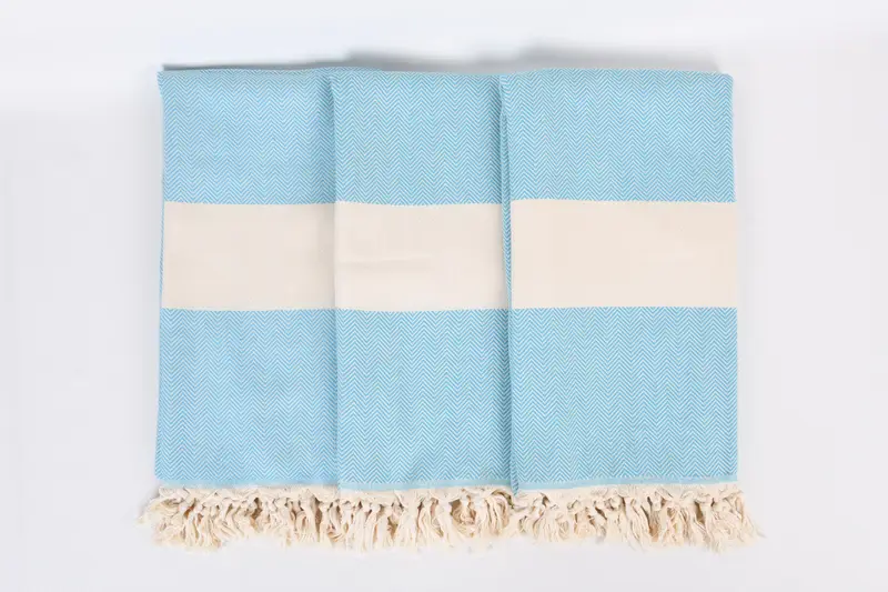 Peshtemal beach towel with unique design, Custom Wedding Gifts, Bridesmaid Gift, 70x40 Cotton Herringbone Towel, Gift For Bride, Embroidered Towel - 7