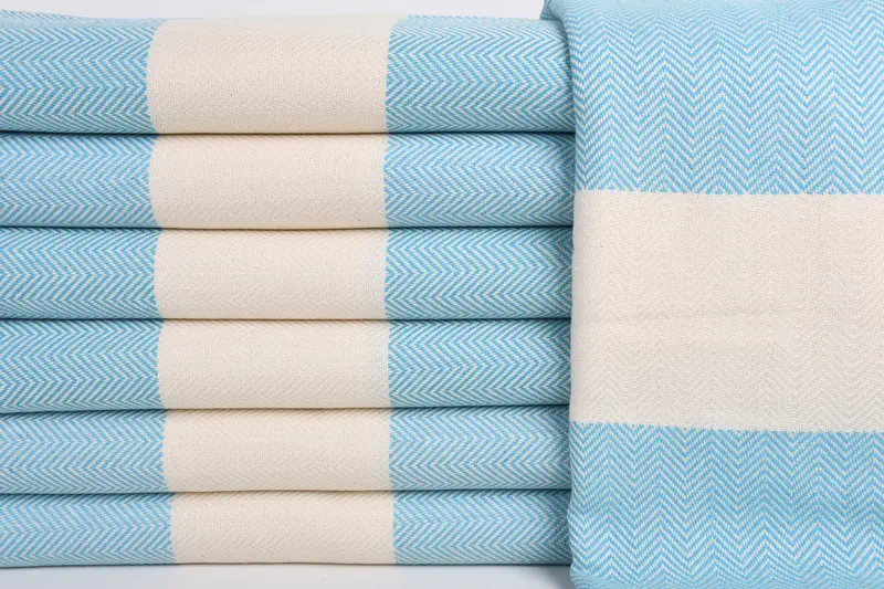 Peshtemal beach towel with unique design, Custom Wedding Gifts, Bridesmaid Gift, 70x40 Cotton Herringbone Towel, Gift For Bride, Embroidered Towel - 1