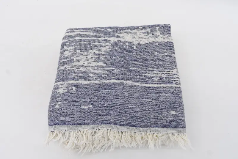 Boho -Wurfdecke, Monogrammdecke, benutzerdefinierte Decke, Duschvorhang, 84x64 Baumwoll -Tarntuch, erster Geschenk des Hochzeitstags, Geburtstagsgeschenk - 5