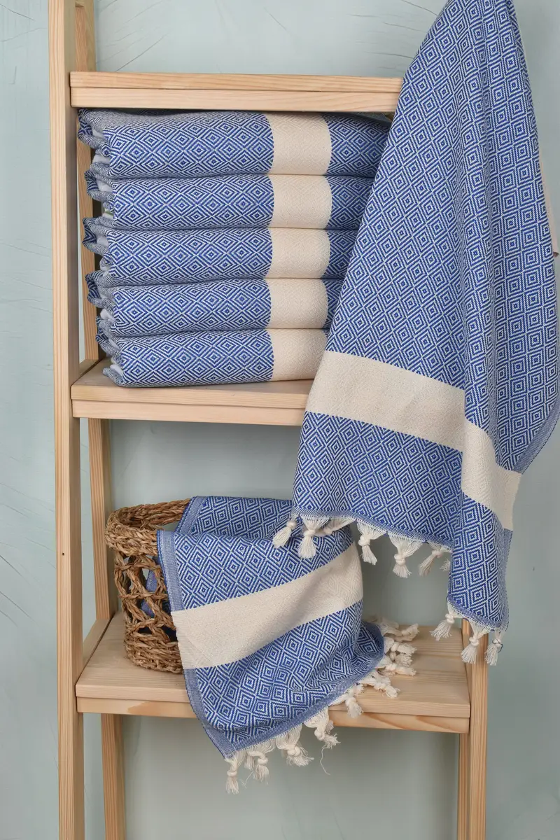 Decorative Towel, 36x20 Cotton Diamond Towel, Personalized Kitchen Towel, Best Friend Gift, Personalized Hand Towel, Bathroom Towels, Employee Gifts - 3