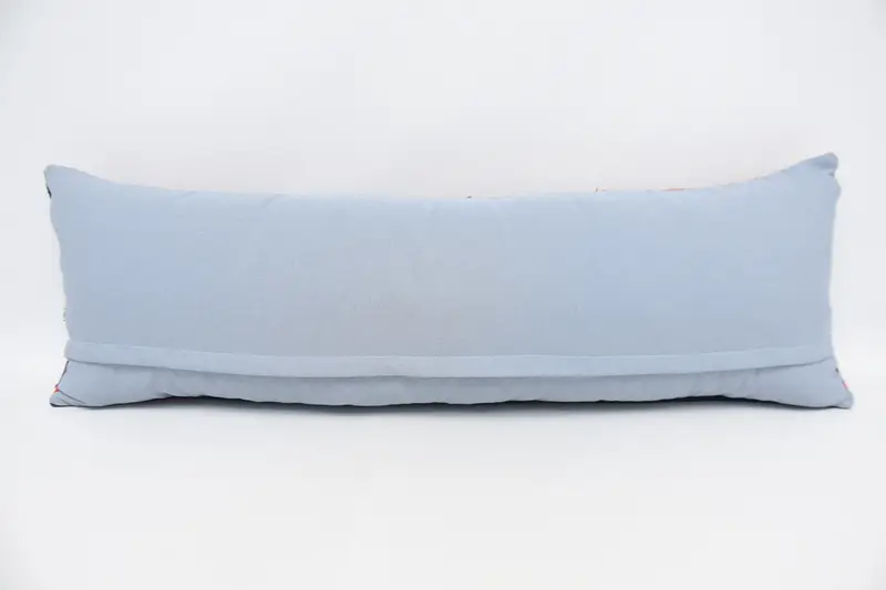 Sofa Bolster Pillow Cover, Decorative Bolster Cushion Case, 16x48 Green Pillow, Kilim Pillow, Boho Pillow, Vintage Pillow, Pillow, Bed Cushion - 6