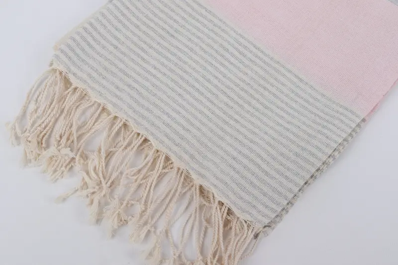 Organic Turkish towel, Custom Wedding Gifts, Quick-dry towel, Custom Turkish Towel, Bulk Order Towel, 68x40 Cotton Striped Towel, Christmas Favors - 7