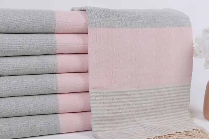 Organic Turkish towel, Custom Wedding Gifts, Quick-dry towel, Custom Turkish Towel, Bulk Order Towel, 68x40 Cotton Striped Towel, Christmas Favors - 2