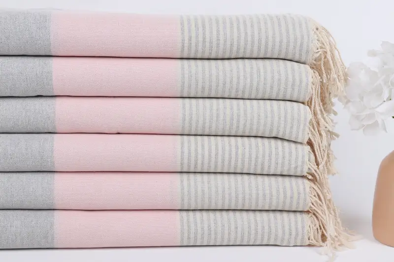 Organic Turkish towel, Custom Wedding Gifts, Quick-dry towel, Custom Turkish Towel, Bulk Order Towel, 68x40 Cotton Striped Towel, Christmas Favors - 3