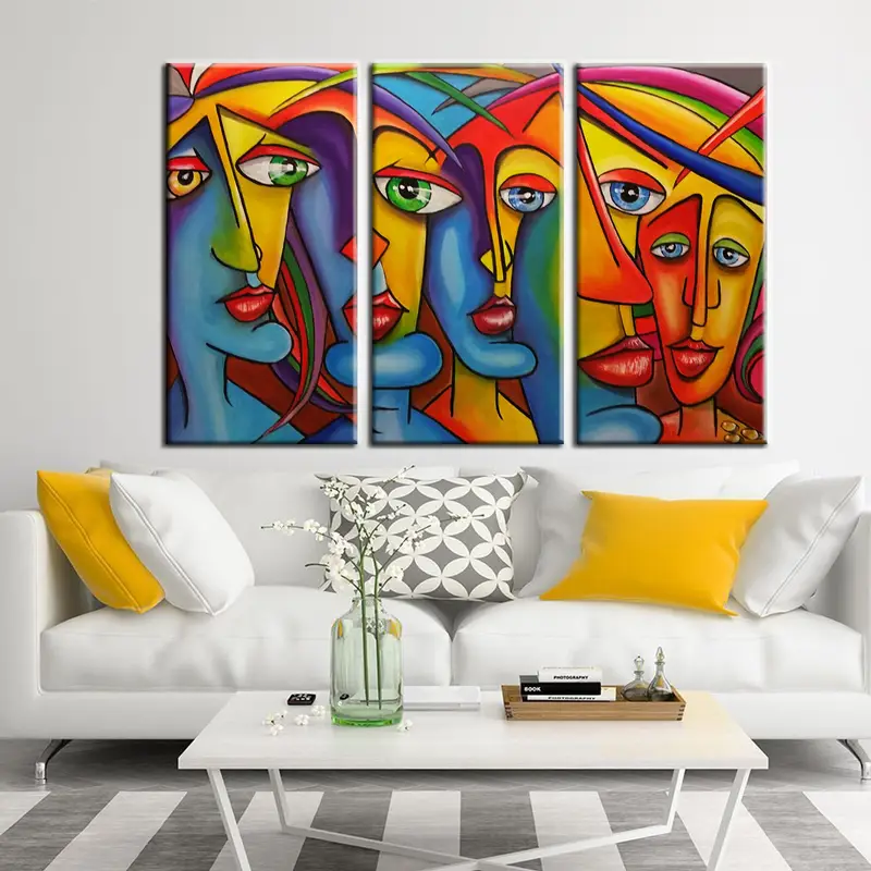 Abstract Face Canvas, Face Portrait Canvas, Portrait Wall Art, Abstract Canvas, Abstract Wall Art, Modern Wall Art, Modern Canvas, - 1