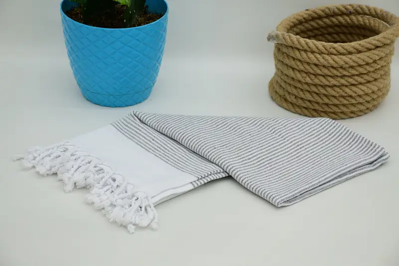 Onun için hediye, kişiselleştirilmiş mutfak havlusu, Türk havlu el havlu, spa havlu, özel el havlu, 40x18 pamuklu çizgili havlu, gelin için hediye - 6
