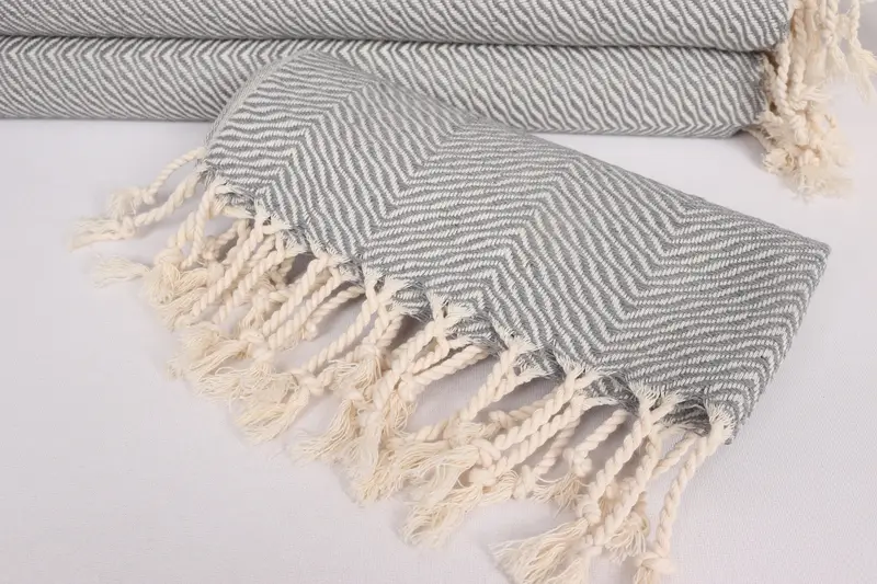 Housewarming Gift, Turkish Tea Towel, 40x20 Cotton Chevron Towel, Wedding Favors, Customized Turkish Towel, Personalized Gifts, Wedding Gifts Towel - 4