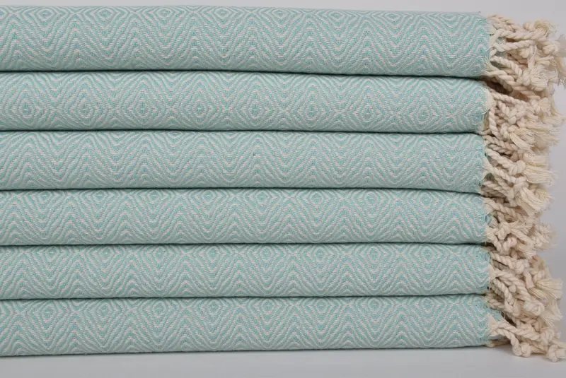 Bridesmaid Gifts, Gift For Bride, 70x40 Cotton Zigzag Diamond Towel, Beach Theme Wedding Gift, Custom Gift, Monogram Beach Towel, Gym Towel - 2