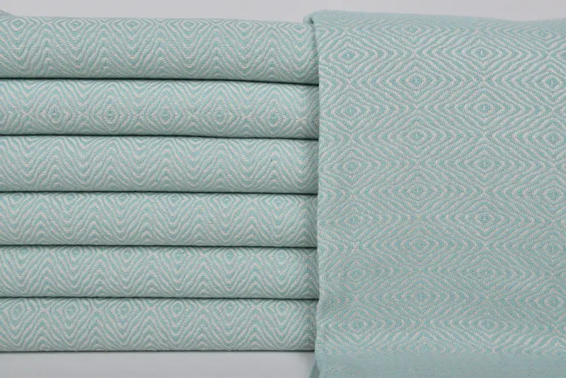Bridesmaid Gifts, Gift For Bride, 70x40 Cotton Zigzag Diamond Towel, Beach Theme Wedding Gift, Custom Gift, Monogram Beach Towel, Gym Towel - 1