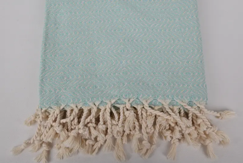 Bridesmaid Gifts, Gift For Bride, 70x40 Cotton Zigzag Diamond Towel, Beach Theme Wedding Gift, Custom Gift, Monogram Beach Towel, Gym Towel - 3