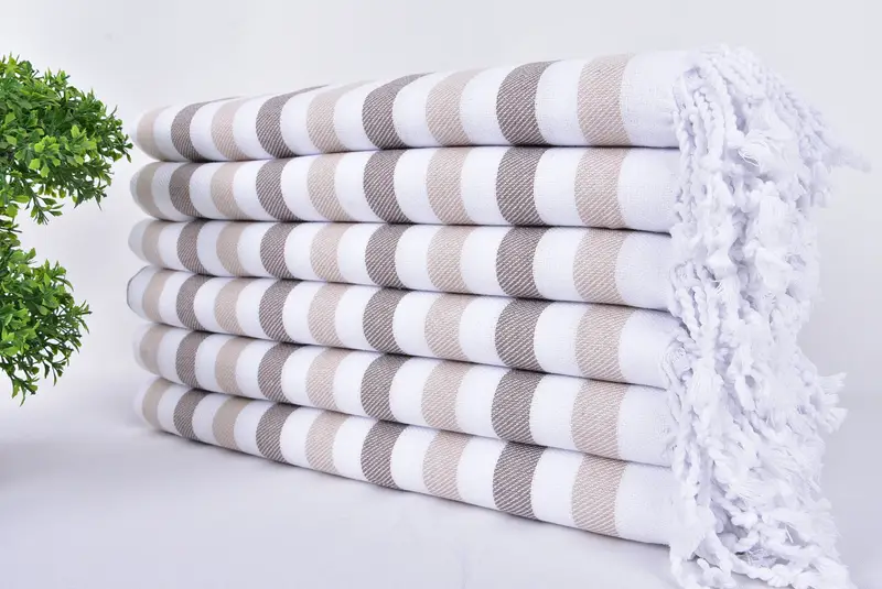 Bachelorette Favor, Turkish Towel Personalized, Best Beach Towel, Wedding Favors, Personalized Bridesmaid Gift, 70x40 Cotton Striped Towel - 3