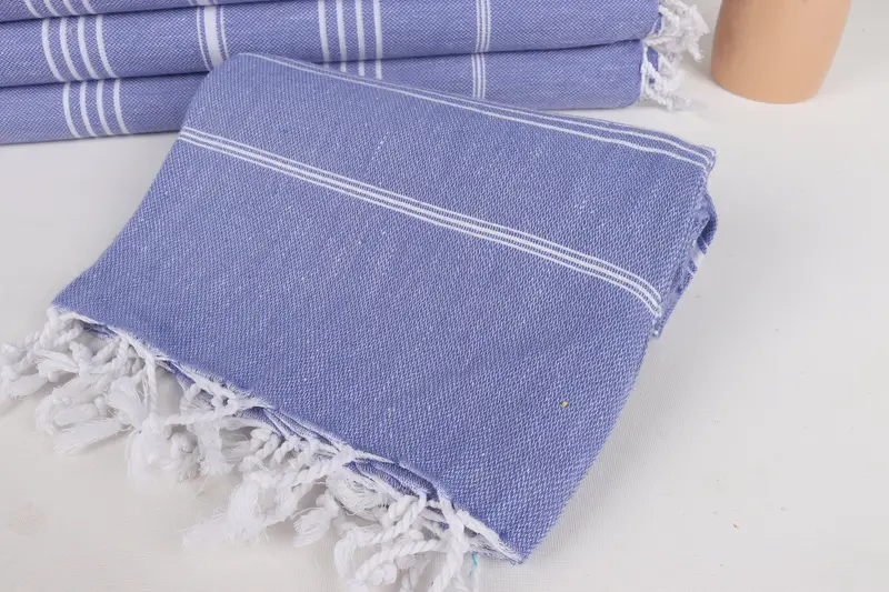 Organic Towel, Handmade Gift, Bridesmaid Gift Towel, Bachelorette Party Gifts, 70x40 Cotton Striped Towel, Unique Wedding Gift, Gift For Him - 4