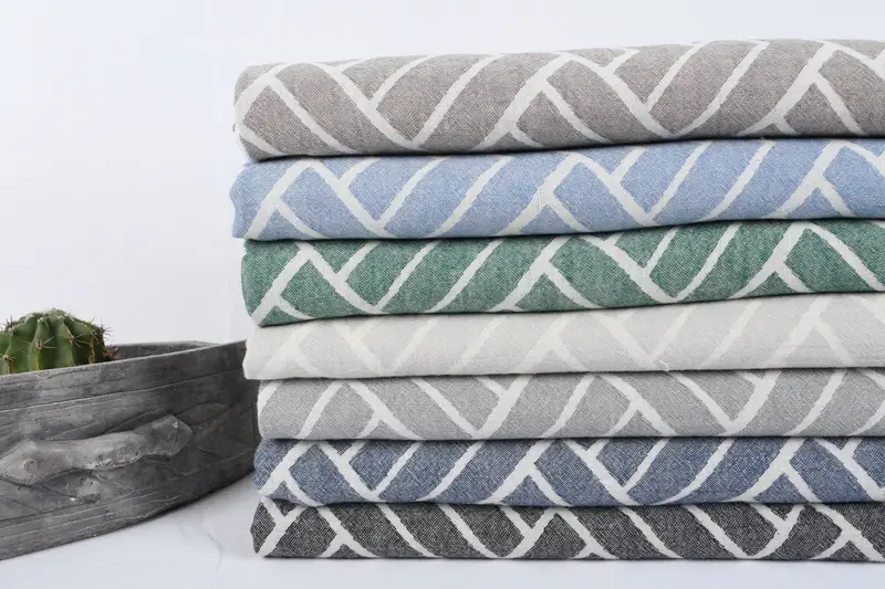 Monogrammed Hand Towel, Bride Gift, Personalized Hand Towel, Summer Gift, Personalized Gifts, 44x24 Cotton Geometric Towel, Bachelorette Party Items - 2