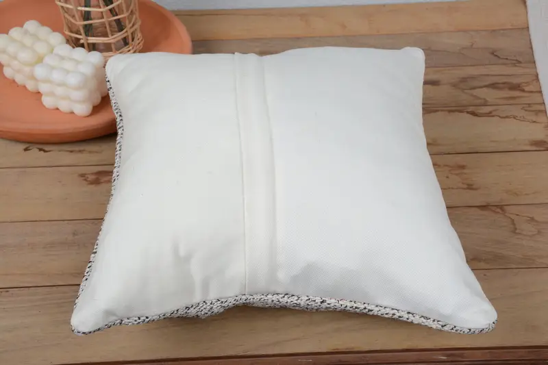 Ethnic Pillow Cover Pillow, Pillow for Couch, 14x14 White Cushion Cover, Antique Pillows, Pillow Cover, Turkish Pillow, Natural Cushion Cover - 6