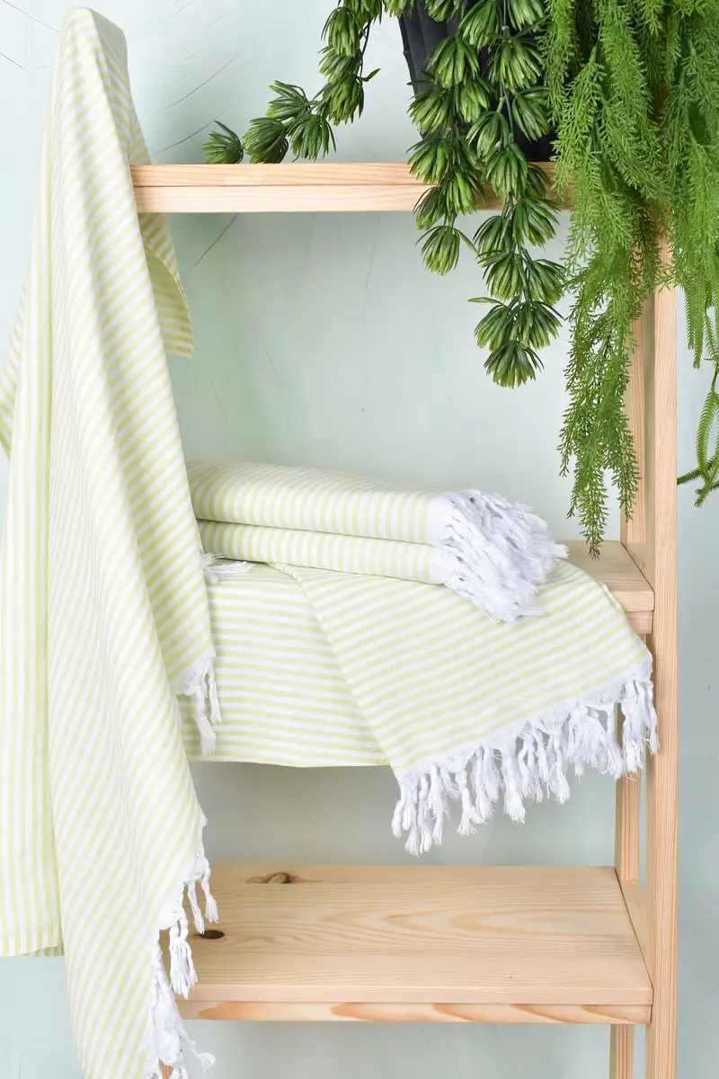 Embroidered Towel, Valentines Day Gift For Him, Hammam Towel USA, 68x36 Cotton Striped Towel, Handwoven Turkish Towel, Quick-dry towel, Luxury towel - 6