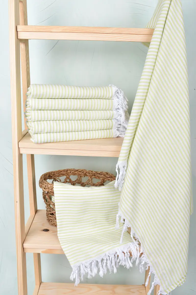 Embroidered Towel, Valentines Day Gift For Him, Hammam Towel USA, 68x36 Cotton Striped Towel, Handwoven Turkish Towel, Quick-dry towel, Luxury towel - 3