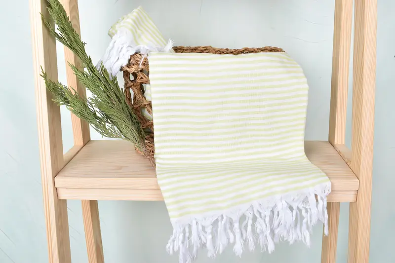 Embroidered Towel, Valentines Day Gift For Him, Hammam Towel USA, 68x36 Cotton Striped Towel, Handwoven Turkish Towel, Quick-dry towel, Luxury towel - 4