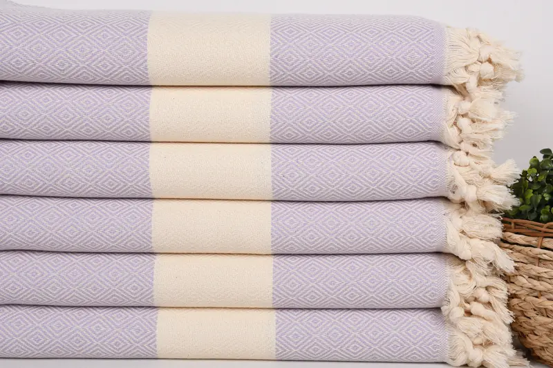 Wedding Gift Ideas, Absorbent towel, 70x40 Cotton Diamond Towel, Wedding Gift, Traditional Turkish peshtemal for hammam, Turkish hand towel - 3
