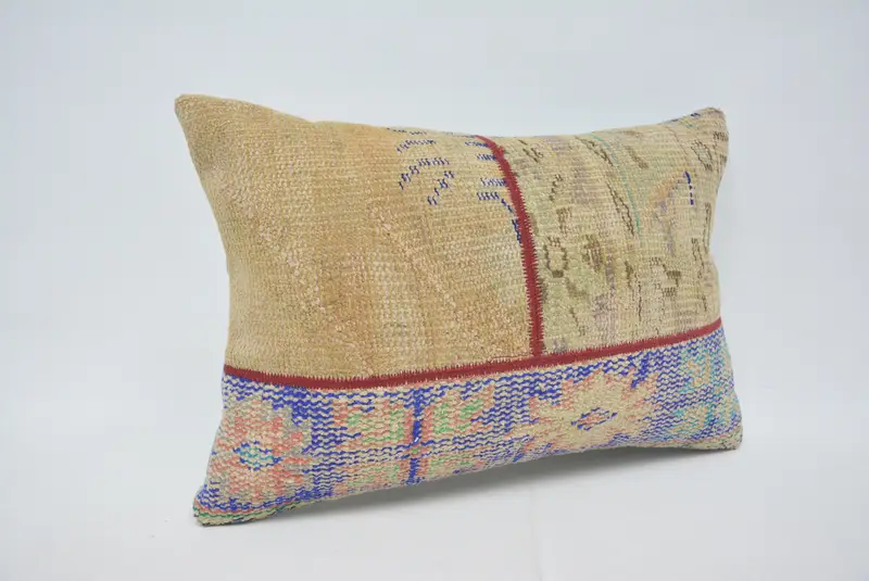 Pillow for Couch, Cushion Cover, Patio Cushion, Pillow for Sofa, Ikat Cushion, Cozy Throw Pillow Sham, 16x24 Beige Pillow Case, Antique Pillows - 3