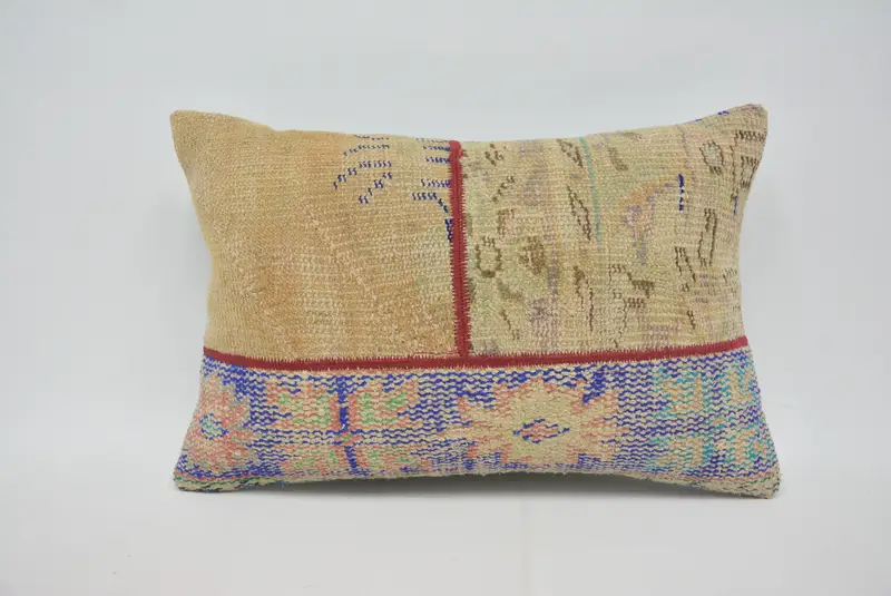 Pillow for Couch, Cushion Cover, Patio Cushion, Pillow for Sofa, Ikat Cushion, Cozy Throw Pillow Sham, 16x24 Beige Pillow Case, Antique Pillows - 1