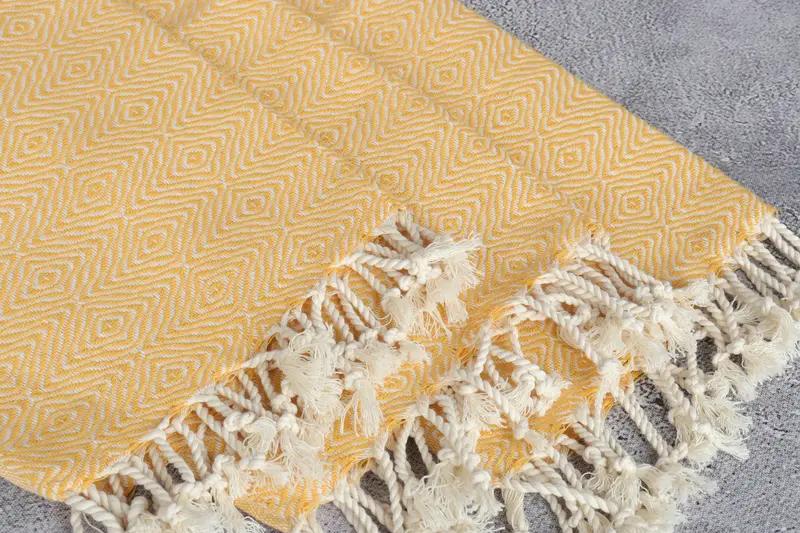 Organic Tea Towel, Best Wedding Gift, Monogrammed Hand Towel, Maid Of Honor Gift, 36x18 Cotton Zigzag Diamond Towel, Bathroom Towels, Wedding Gift - 5