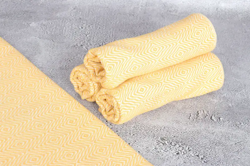 Organic Tea Towel, Best Wedding Gift, Monogrammed Hand Towel, Maid Of Honor Gift, 36x18 Cotton Zigzag Diamond Towel, Bathroom Towels, Wedding Gift - 8