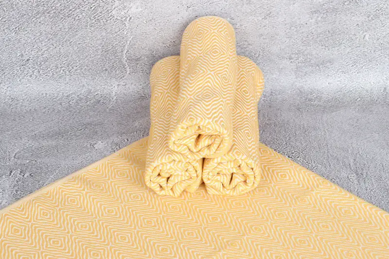 Organic Tea Towel, Best Wedding Gift, Monogrammed Hand Towel, Maid Of Honor Gift, 36x18 Cotton Zigzag Diamond Towel, Bathroom Towels, Wedding Gift - 7