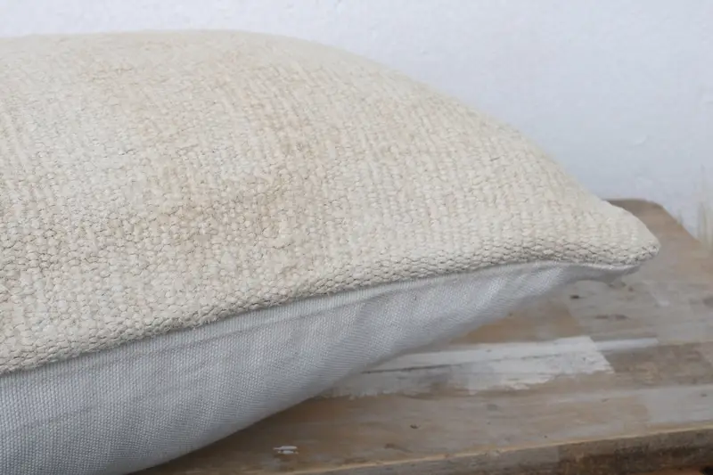 Indoor Pillow Cover, Oriental Cushion, Home Decor Pillow, Pillow Sham, Vintage Pillow, 12x24 Beige Pillow Cover, Antique Pillows, Boho Chic Cushion - 6