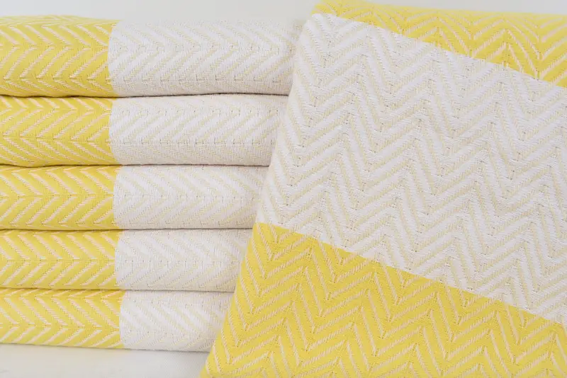 Absorbent towel, Home Decor Gifts, Personalized Wedding Gift, Embroidered Beach Towel, Family Gift Basket, 70x40 Cotton Chevron Towel, Family Gift - 2
