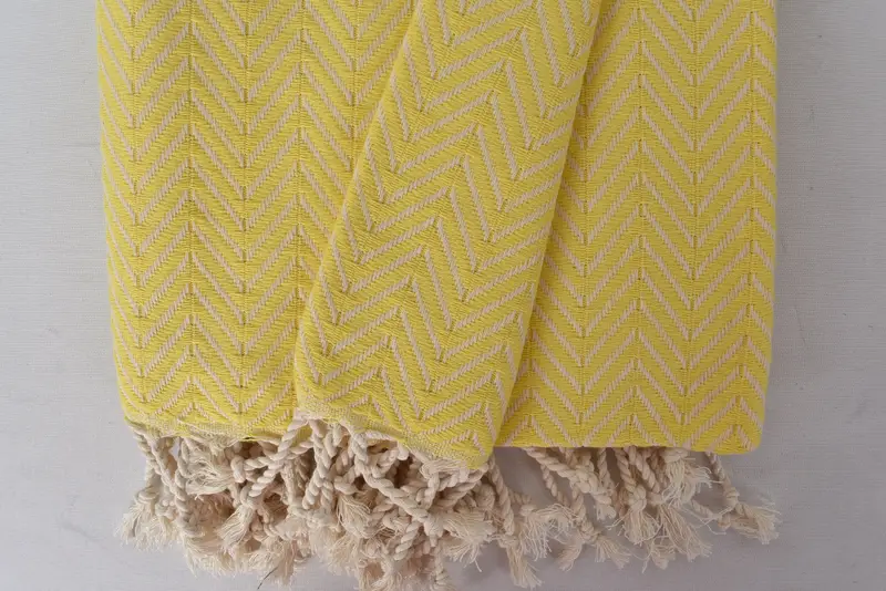 Absorbent towel, Home Decor Gifts, Personalized Wedding Gift, Embroidered Beach Towel, Family Gift Basket, 70x40 Cotton Chevron Towel, Family Gift - 4